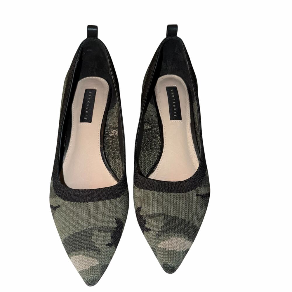 Sanctuary Camo Knit Kitten Heel Pumps Size 8M - Picture 2 of 10
